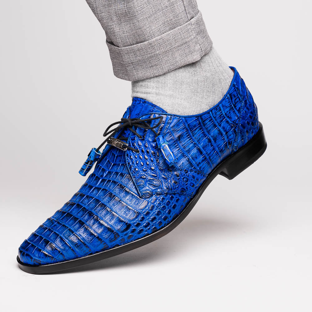 Marco Di Milano Lacio - Electric Blue Leather Loafers - 14 USA