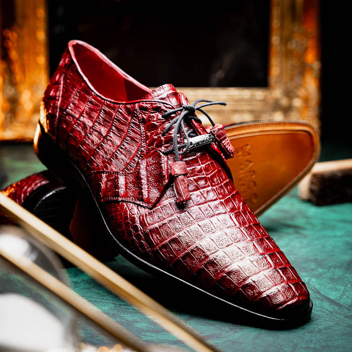 Marco_Di_Milano Lacio Wine Leather Dress Shoe