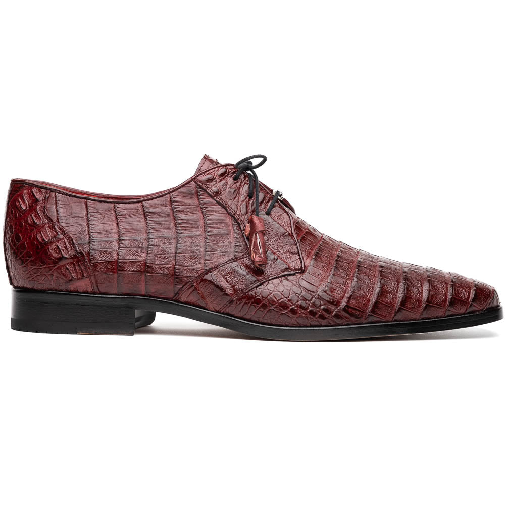 Marco Di Milano Lacio Wine Caiman Crocodile Derby - 6