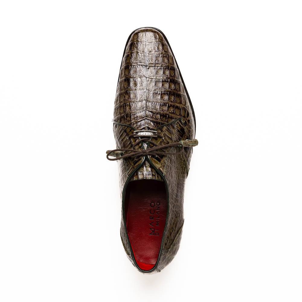 Marco Di Milano Lacio WoodGreen Caiman Crocodile Derby - 6