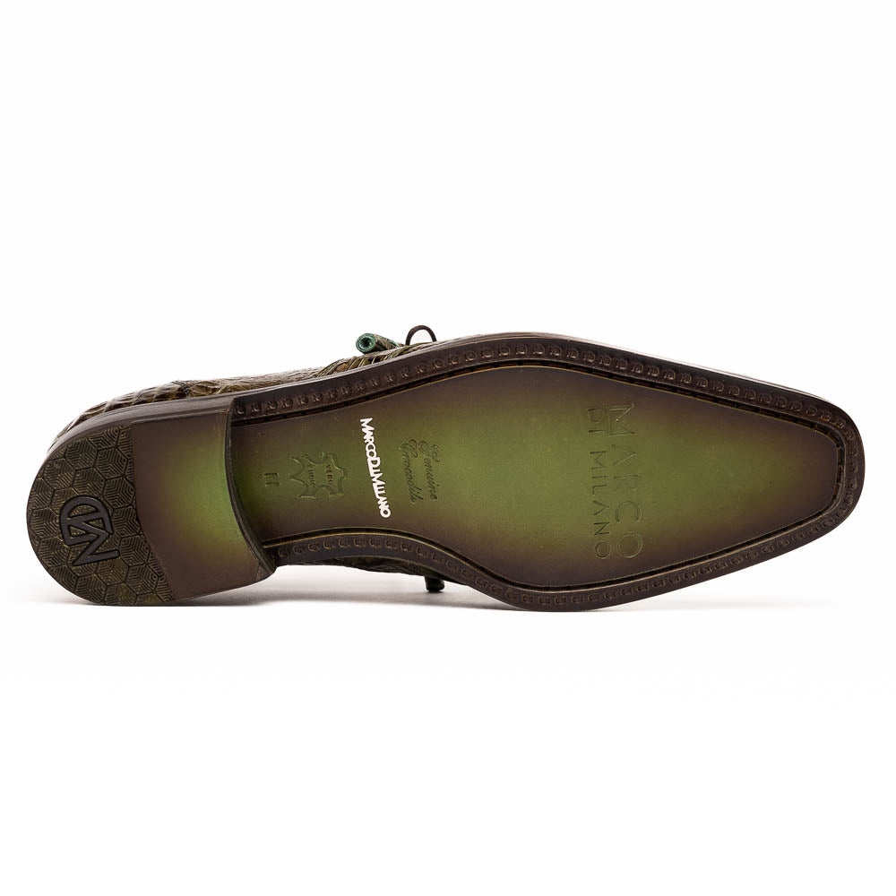 Marco Di Milano Lacio WoodGreen Caiman Crocodile Derby - 8