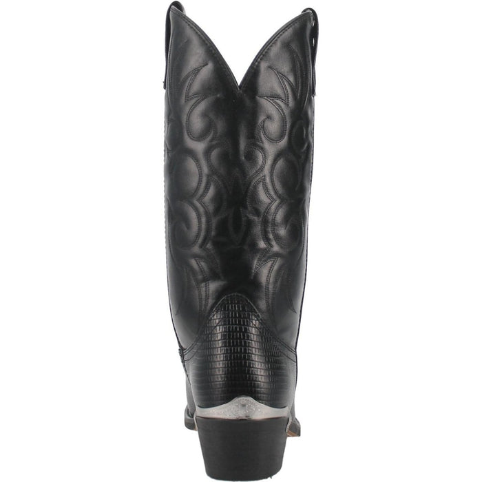 Laredo Men's Atlanta Lizard Print Leather J-Toe Boots - Peanut - 6D