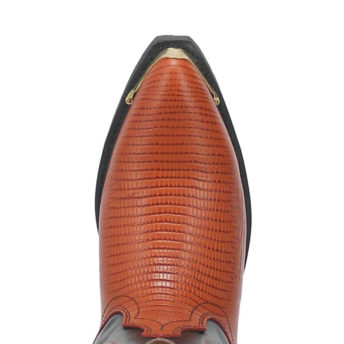 Dan Post Men's Dorsal Genuine Fish Leather Square Toe Boots - Brown - 7D
