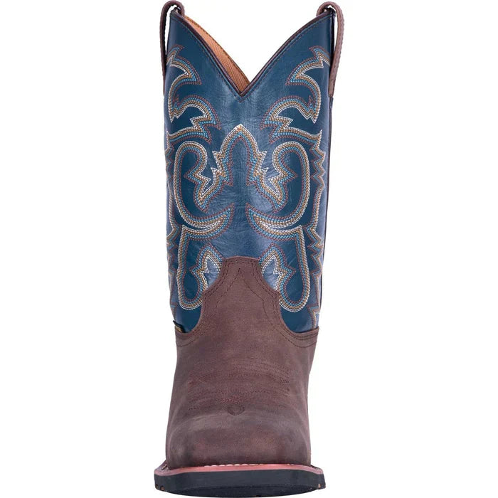 Laredo Men's Hamilton Genuine Leather Square Toe Boots - Tan - 7D