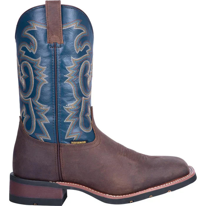 Laredo Men's Hamilton Genuine Leather Square Toe Boots - Tan - 7D