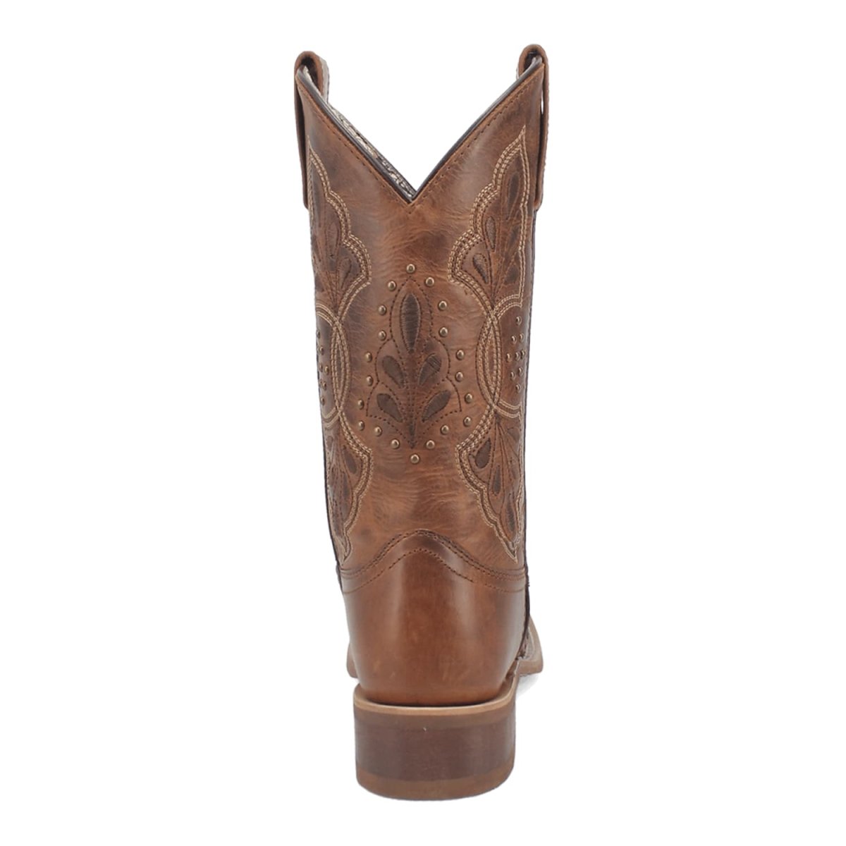Laredo Women's Dionne Broad Square Toe Leather Boots - Brown 5972 - 6M