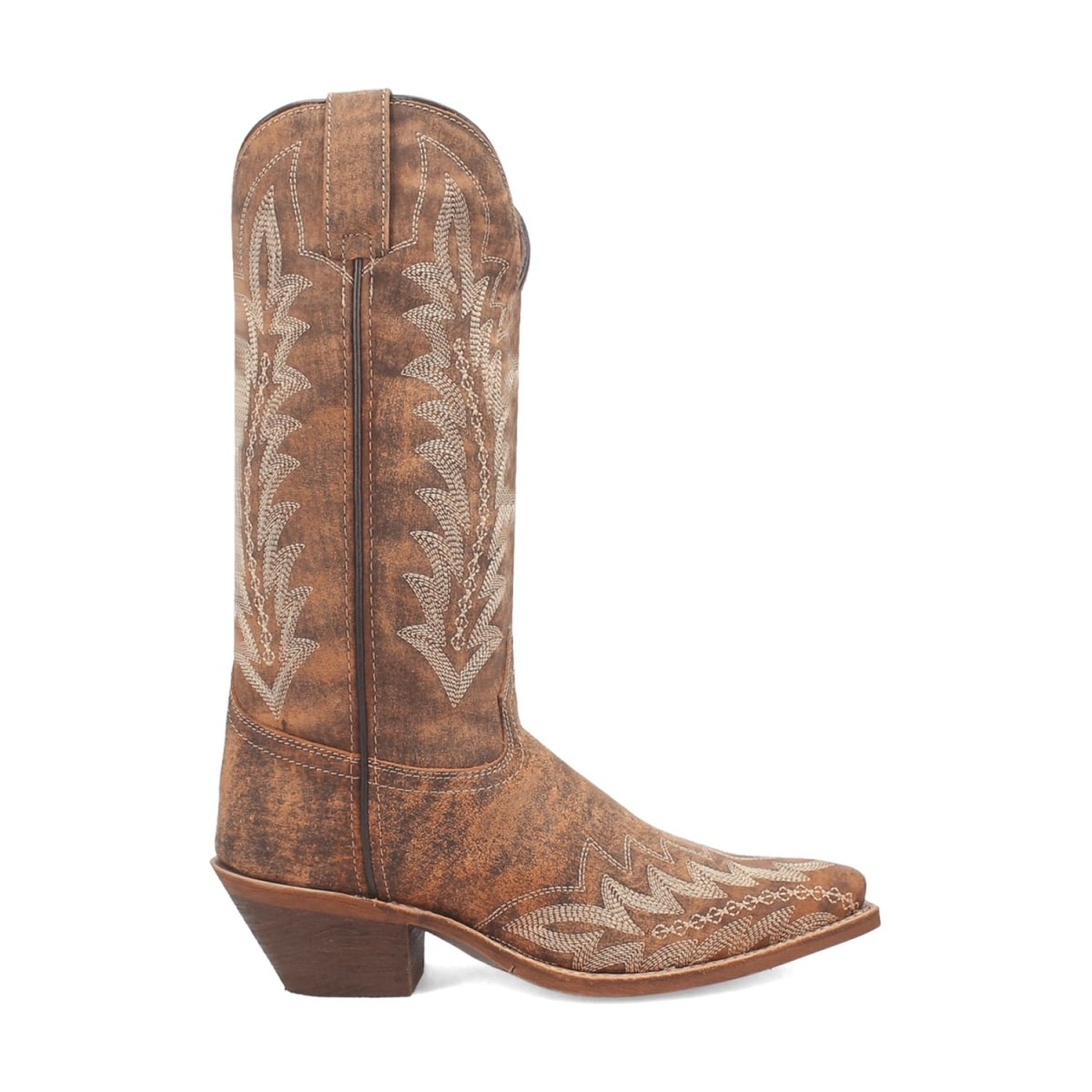 Laredo Women's Emmylee Snip Toe Leather Boots - Tan 52189 - 6M