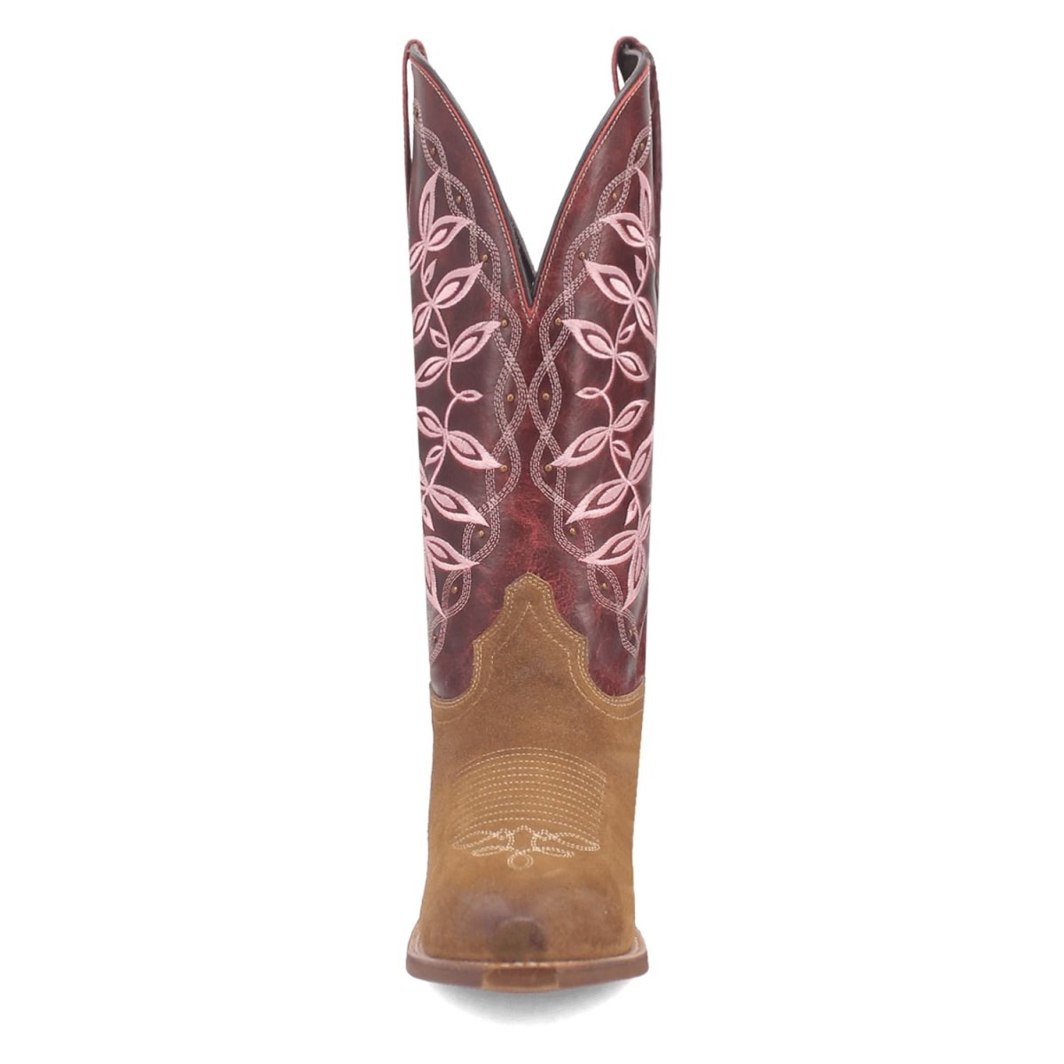 Laredo Women's Kama Snip Toe Leather Boots - Honey/Red 20005 - 6M