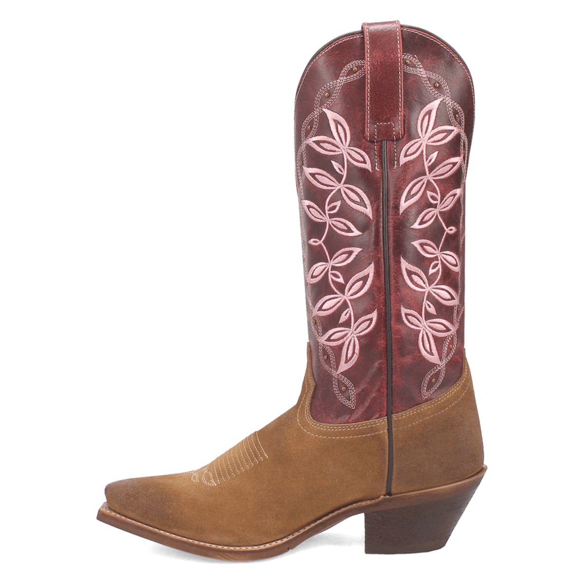 Laredo Women's Kama Snip Toe Leather Boots - Honey/Red 20005 - 6M