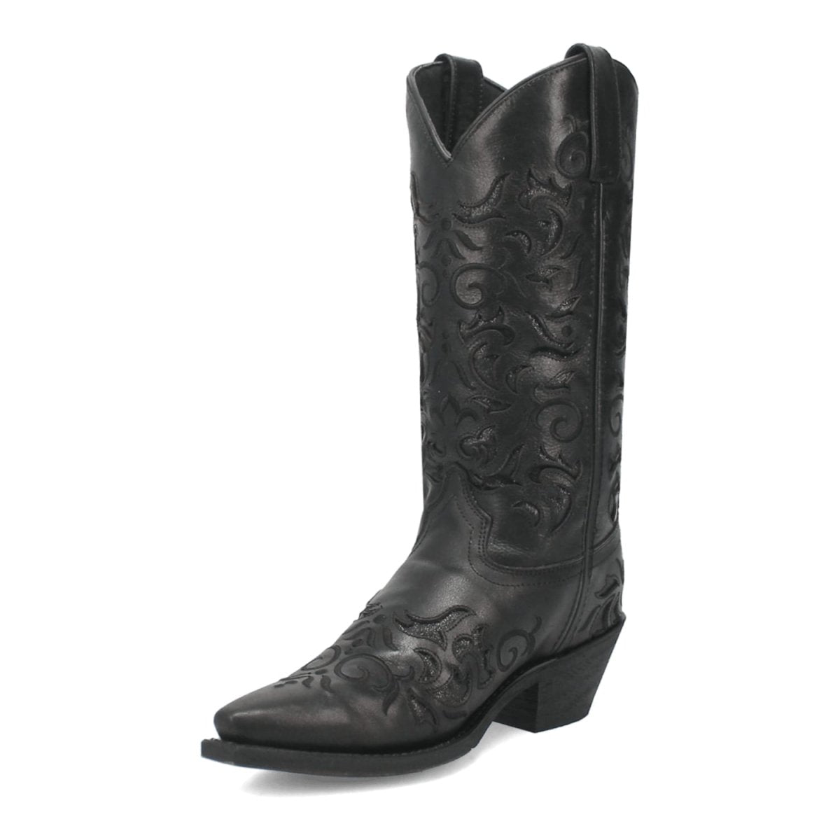 Laredo Women's Night Sky Snip Toe Leather Boots - Black 52450 - 6M