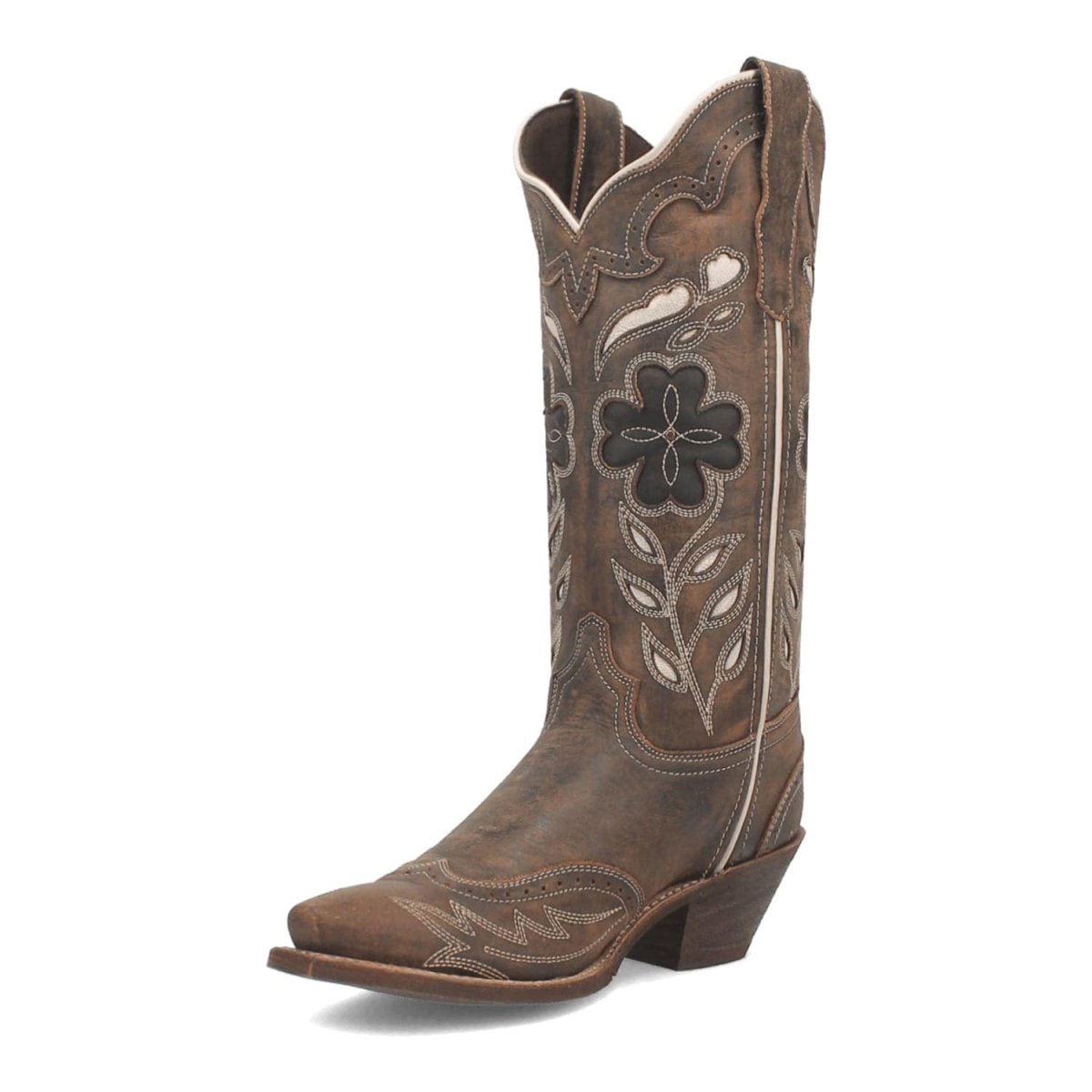 Laredo Women's Zury Snip Toe Leather Boots - Brown 54268 - 7.5M