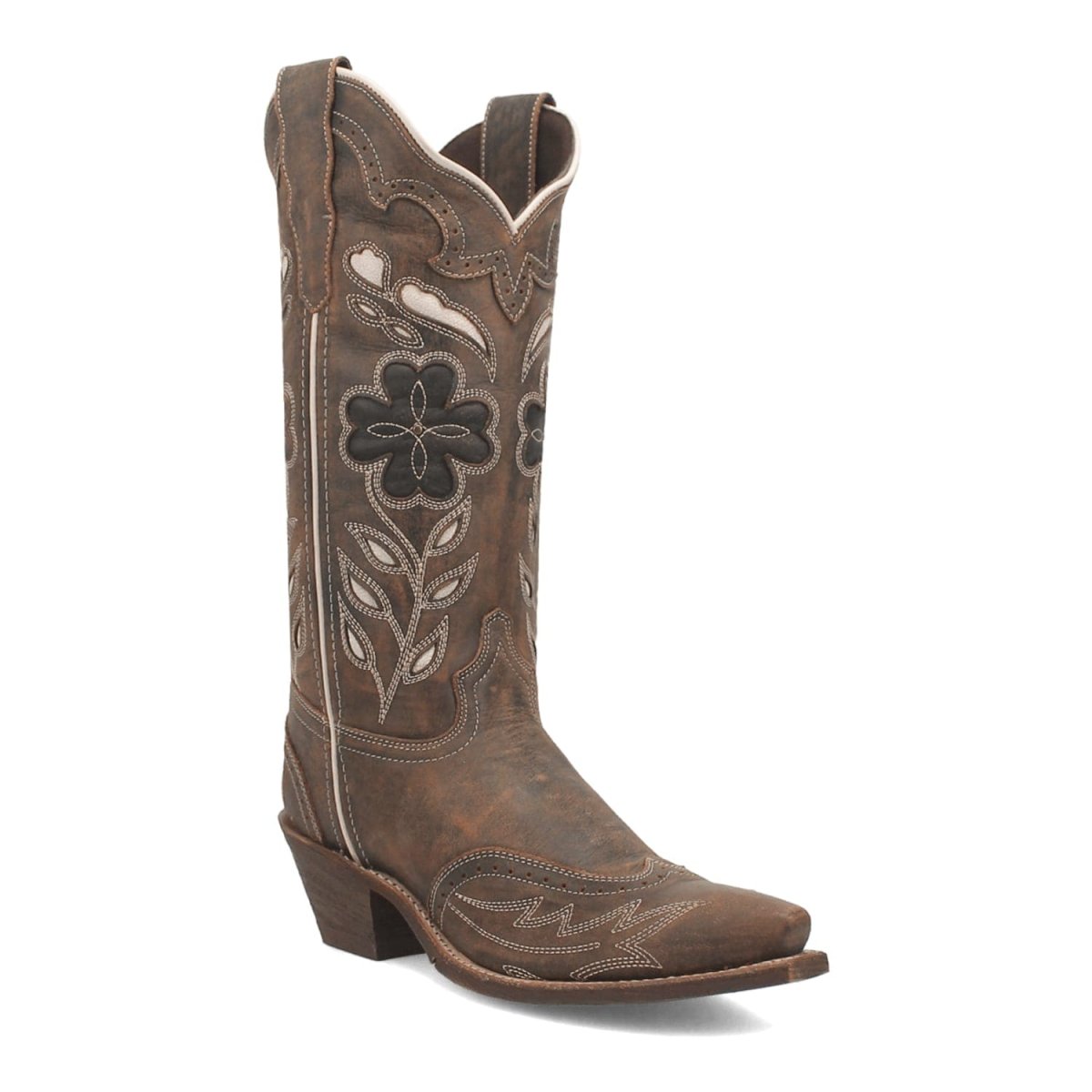 Laredo Women's Zury Snip Toe Leather Boots - Brown 54268 - 7.5M
