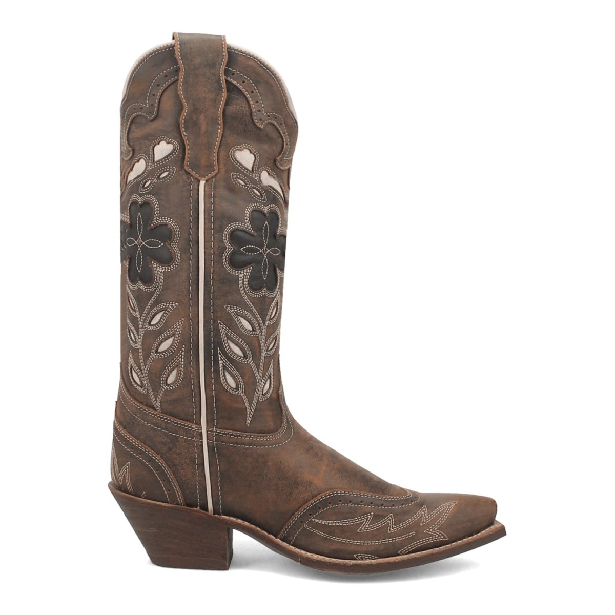 Laredo Women's Zury Snip Toe Leather Boots - Brown 54268 - 7.5M