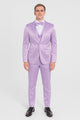 Lavender Satin Tuxedo Set – 4-Piece Statement for Weddings & Proms