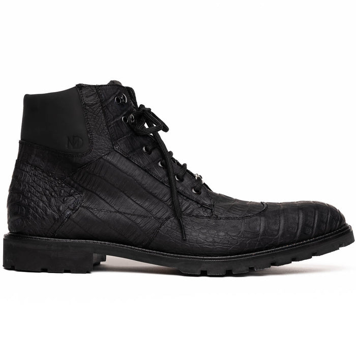 Marco Di Milano Leoni Oil Black Leather Dress Shoe