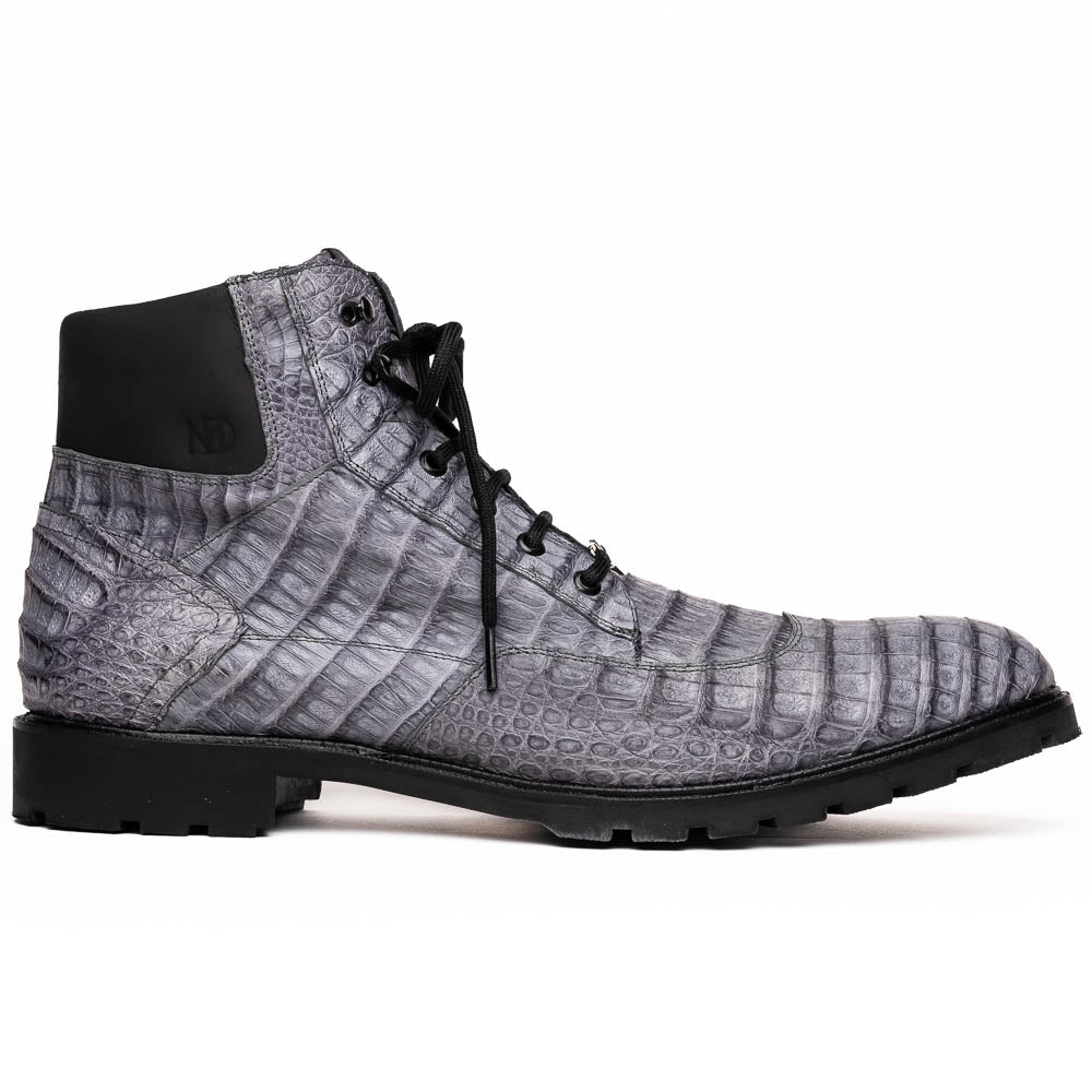Marco Di Milano Leoni Oil Gray Leather Shoe - 8 USA