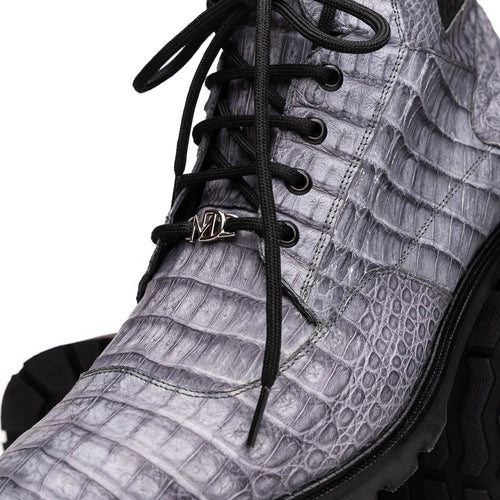 Marco Di Milano Leoni Oil Gray Leather Shoe