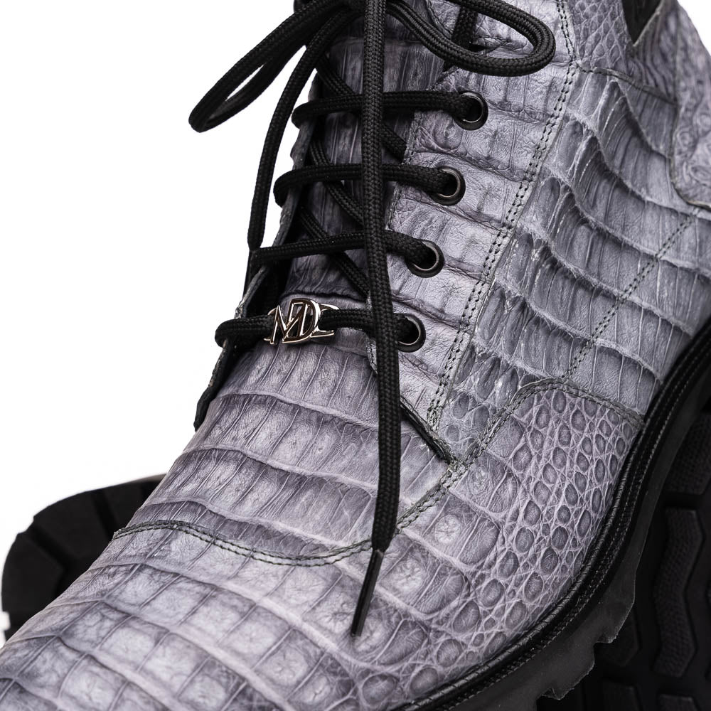 Marco Di Milano Leoni Oil Gray Leather Shoe