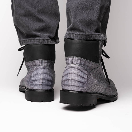 Marco Di Milano Leoni Oil Gray Leather Shoe