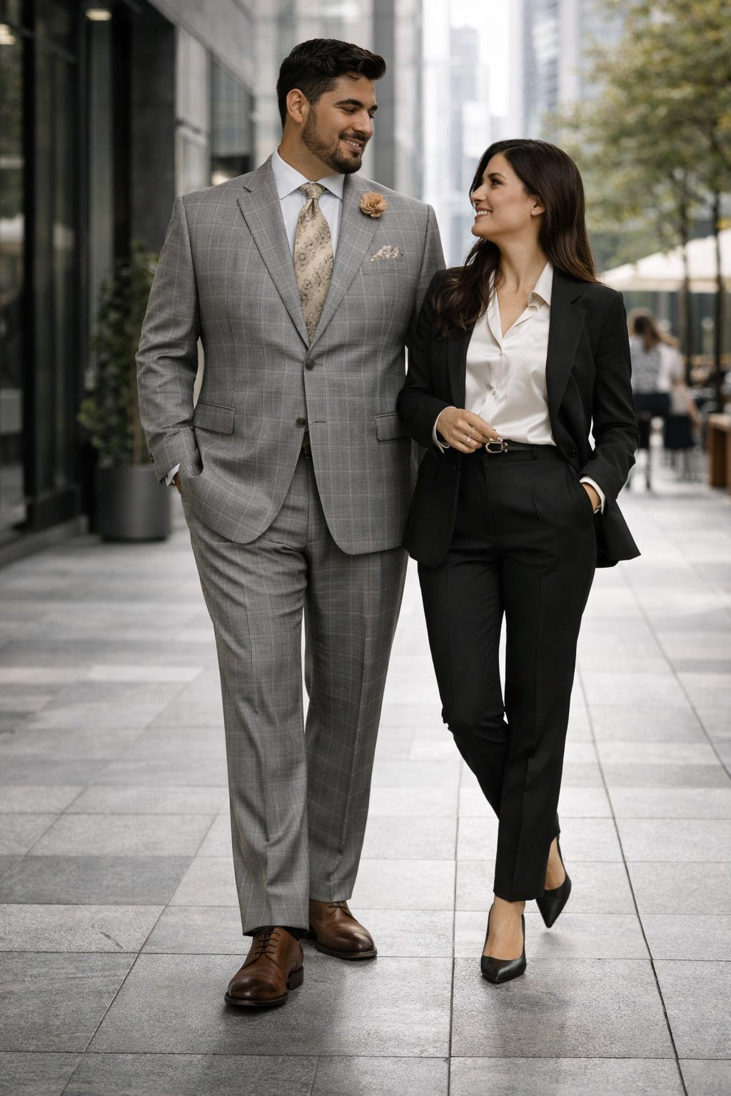 Light Grey Plaid Suit - 1920 Vintage Suit