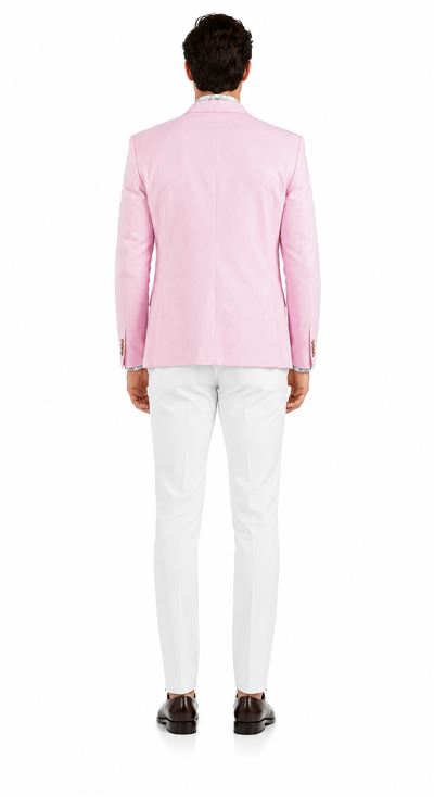 Linen Blazer - Pink Linen Sportcoat