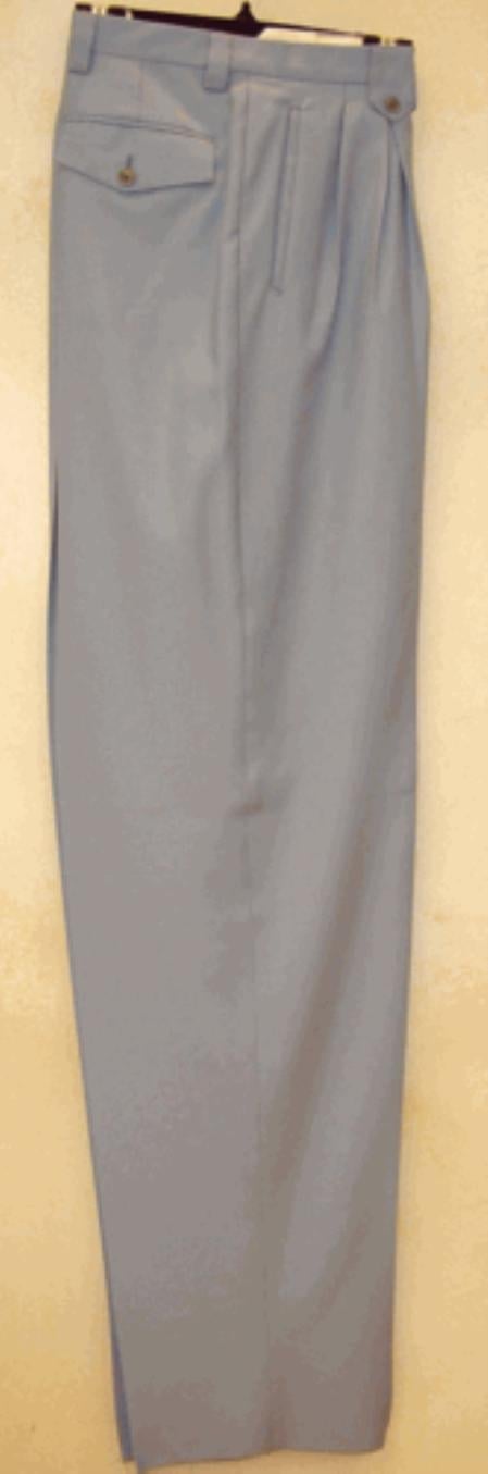 long rise big leg slacks Silver Gray wide leg dress pants Pleated baggy dress trousers unhemmed unfinished bottom - dress size pants : 34 Unfinished bottom