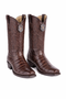Los Altos Belly 7 Toe Brown Caiman Boots-New Designer Collection
