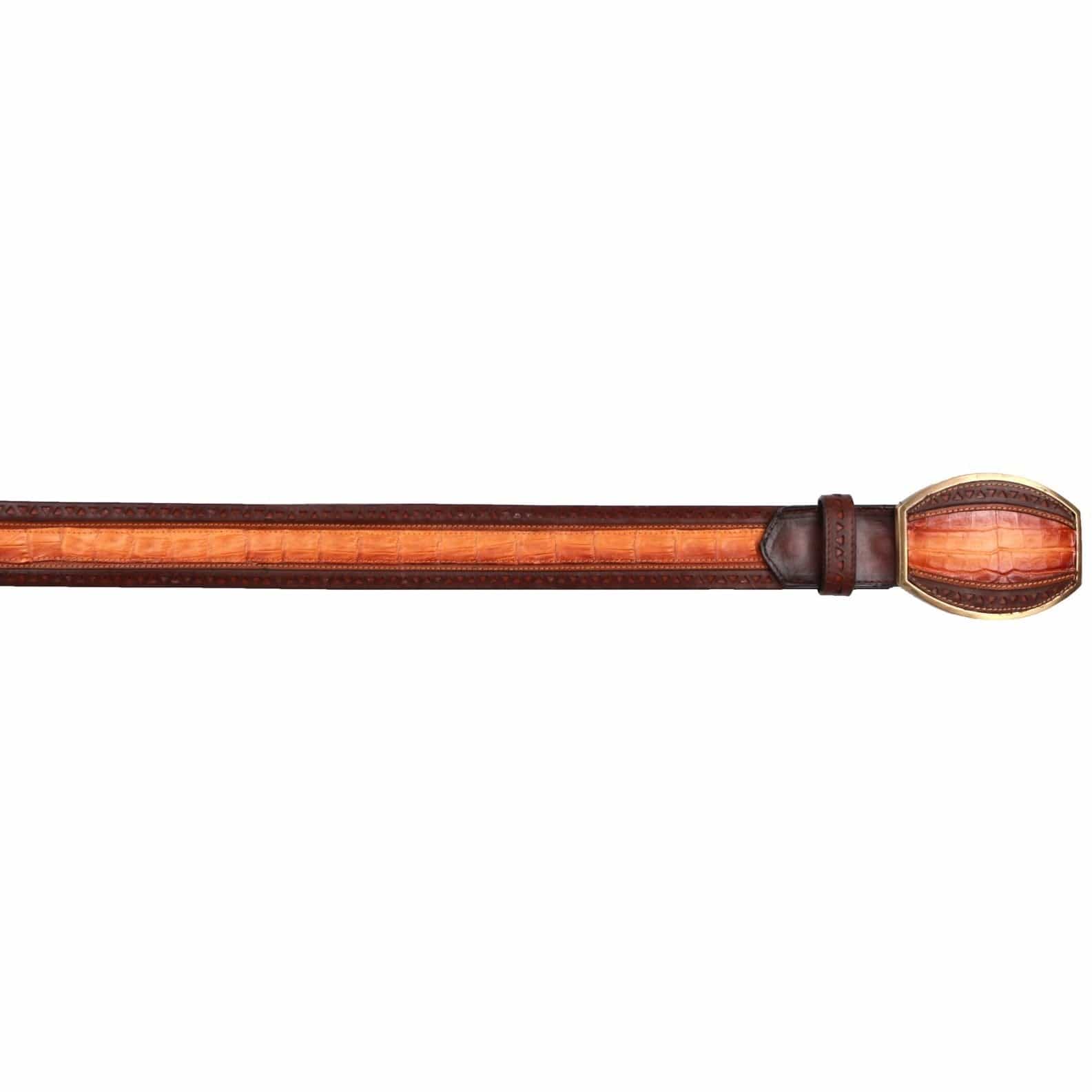 Men's Los altos Caiman Belly Laser Design Casual Belt C24U8201 - 32