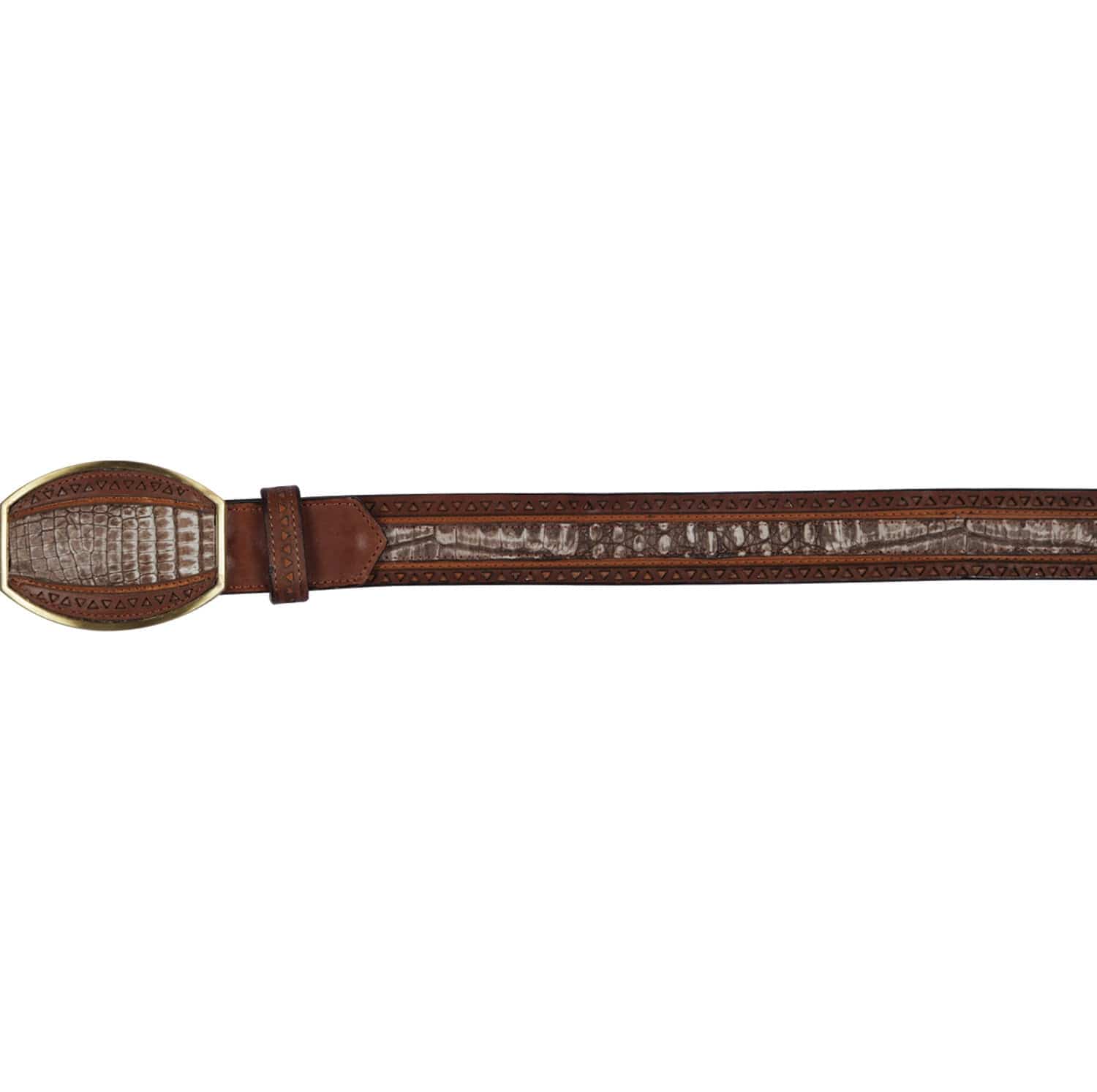 Men's Los altos Caiman Belly Laser Design Casual Belt C24U8234 - 32