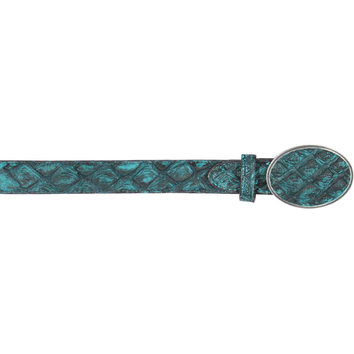 Los Altos Boots Belts 32 Men's Los altos Monster Fish Cowboy Belt C11U1008