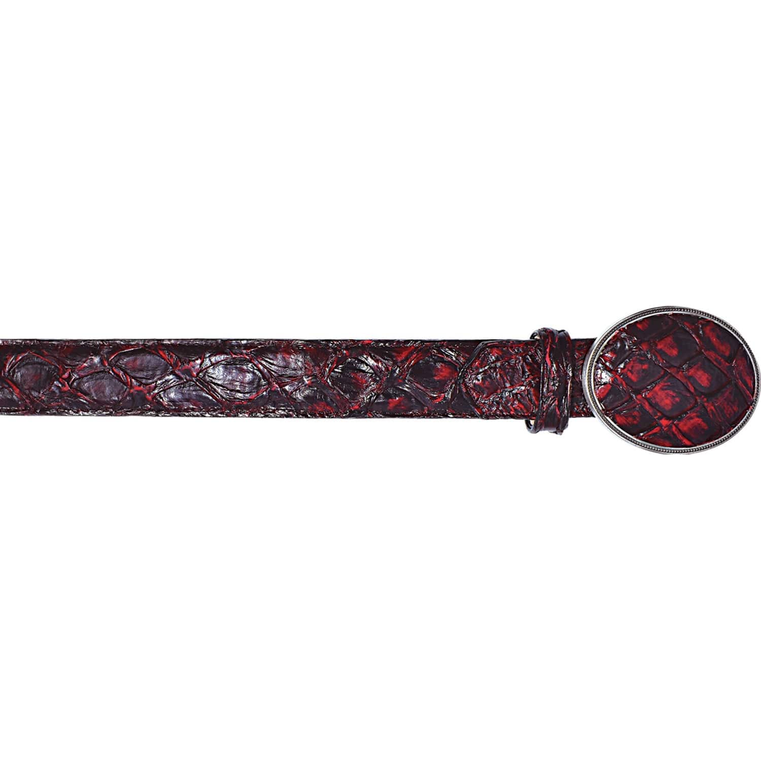 Men's Los altos Monster Fish Cowboy Belt C11U1018 - 32