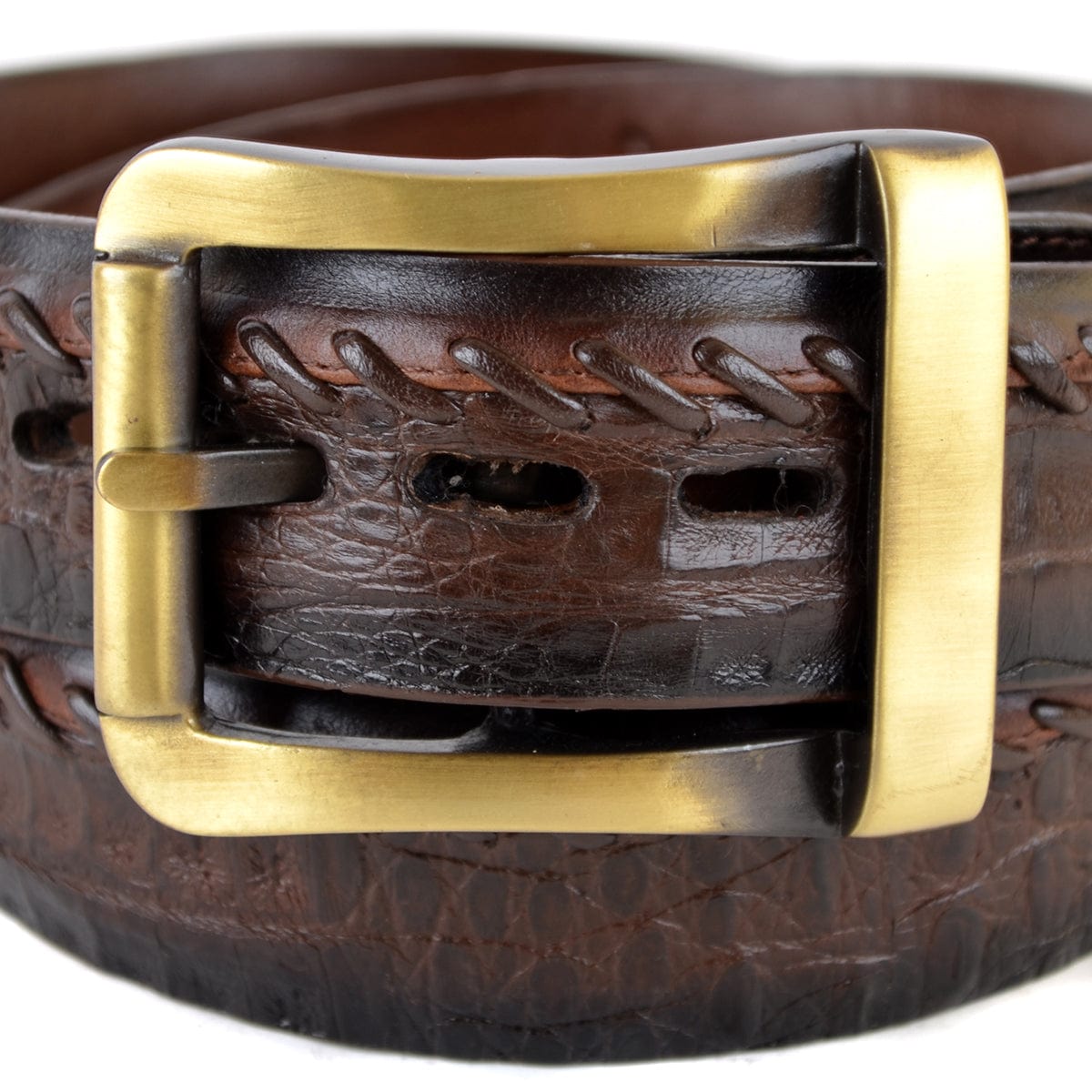 Men's Los altos Original Caiman Belly Skin Casual Belt C238207 - 32