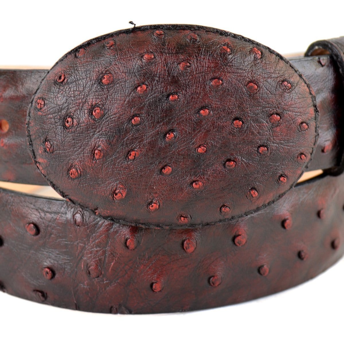 Men's Los altos Ostrich Cowboy Belt C11U0318 - 32