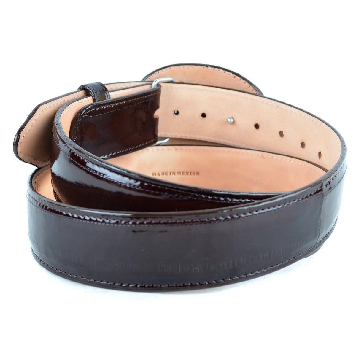 Men's Los Altos Eel Skin Cowboy Belt C11U0807 - 32