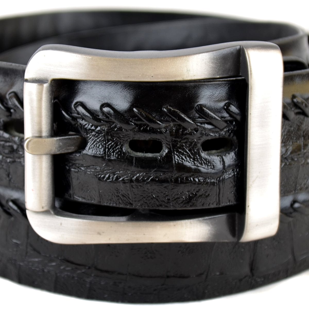 Men's Los altos Original Caiman Belly Skin Casual Belt C238205 - 32