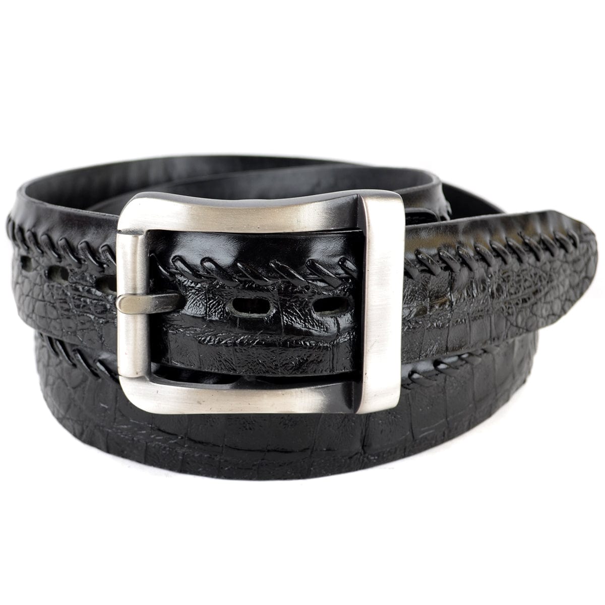 Men's Los altos Original Caiman Belly Skin Casual Belt C238205 - 32