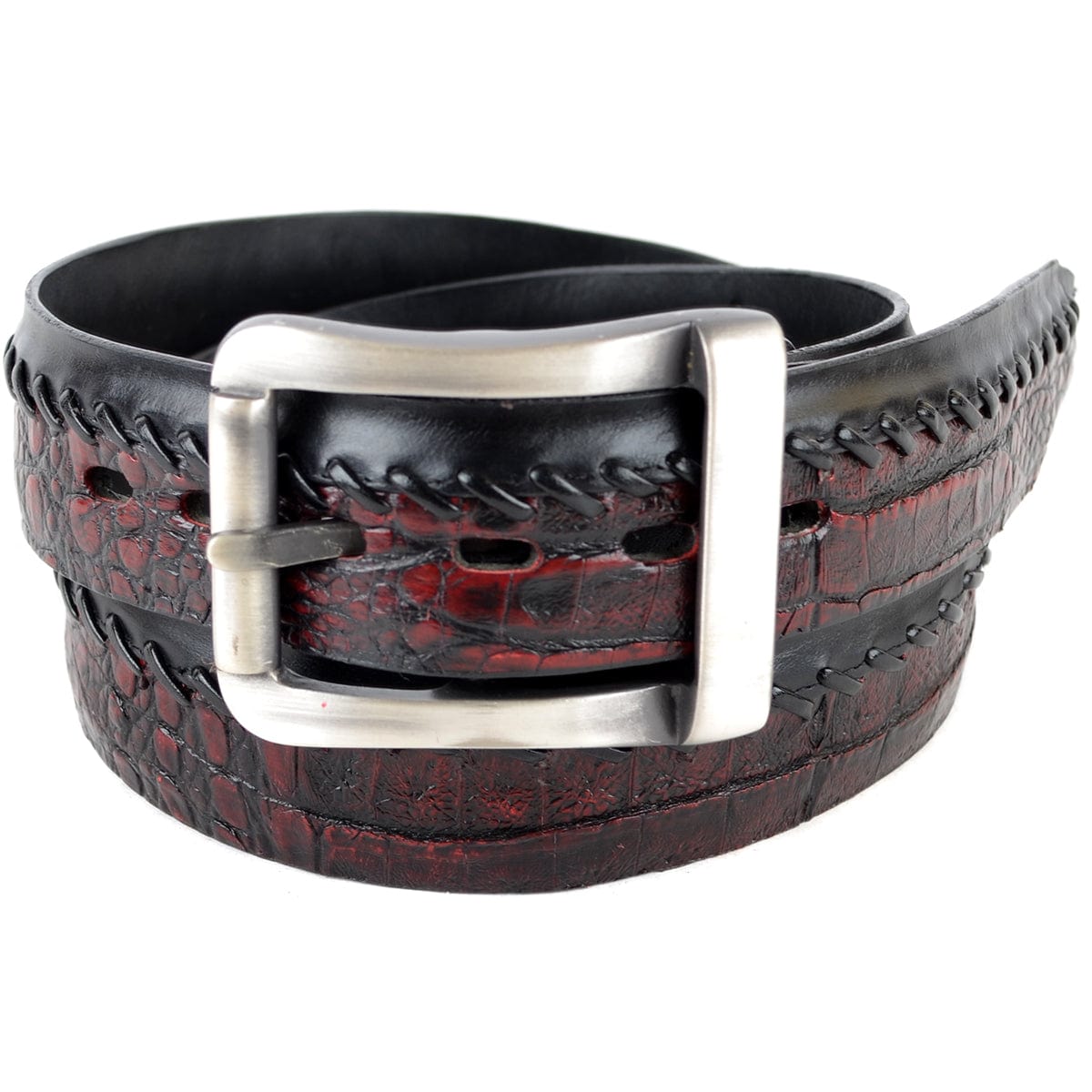 Men's Los altos Original Caiman Belly Skin Casual Belt C238218 - 32