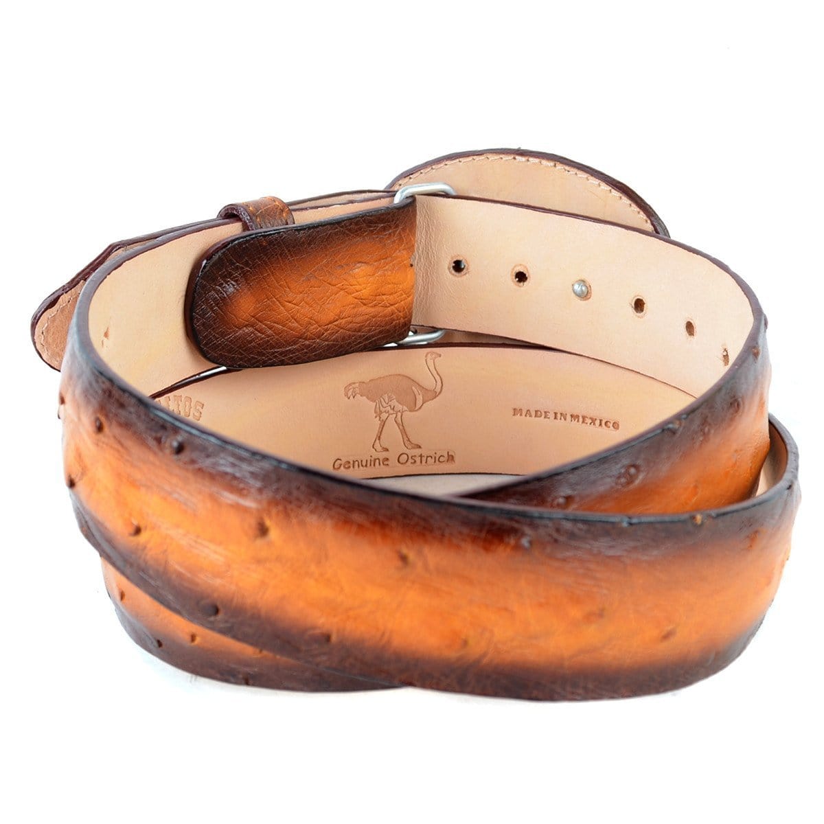 Men's Los altos Ostrich Cowboy Belt C11U0301 - 32