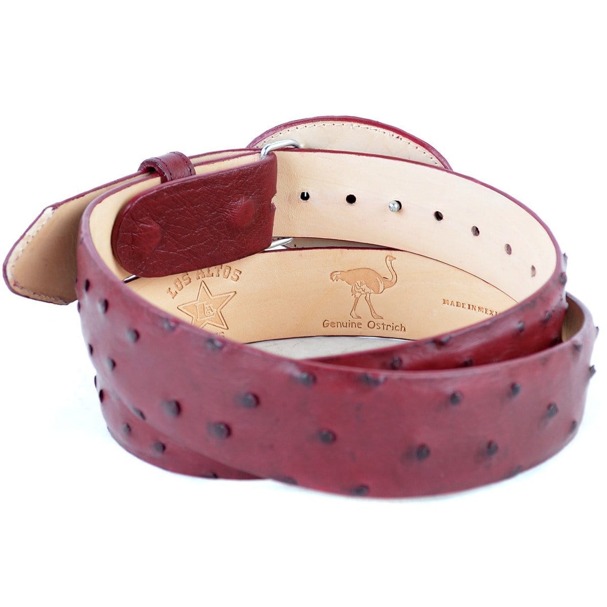 Men's Los altos Ostrich Cowboy Belt C11U0306 - 32
