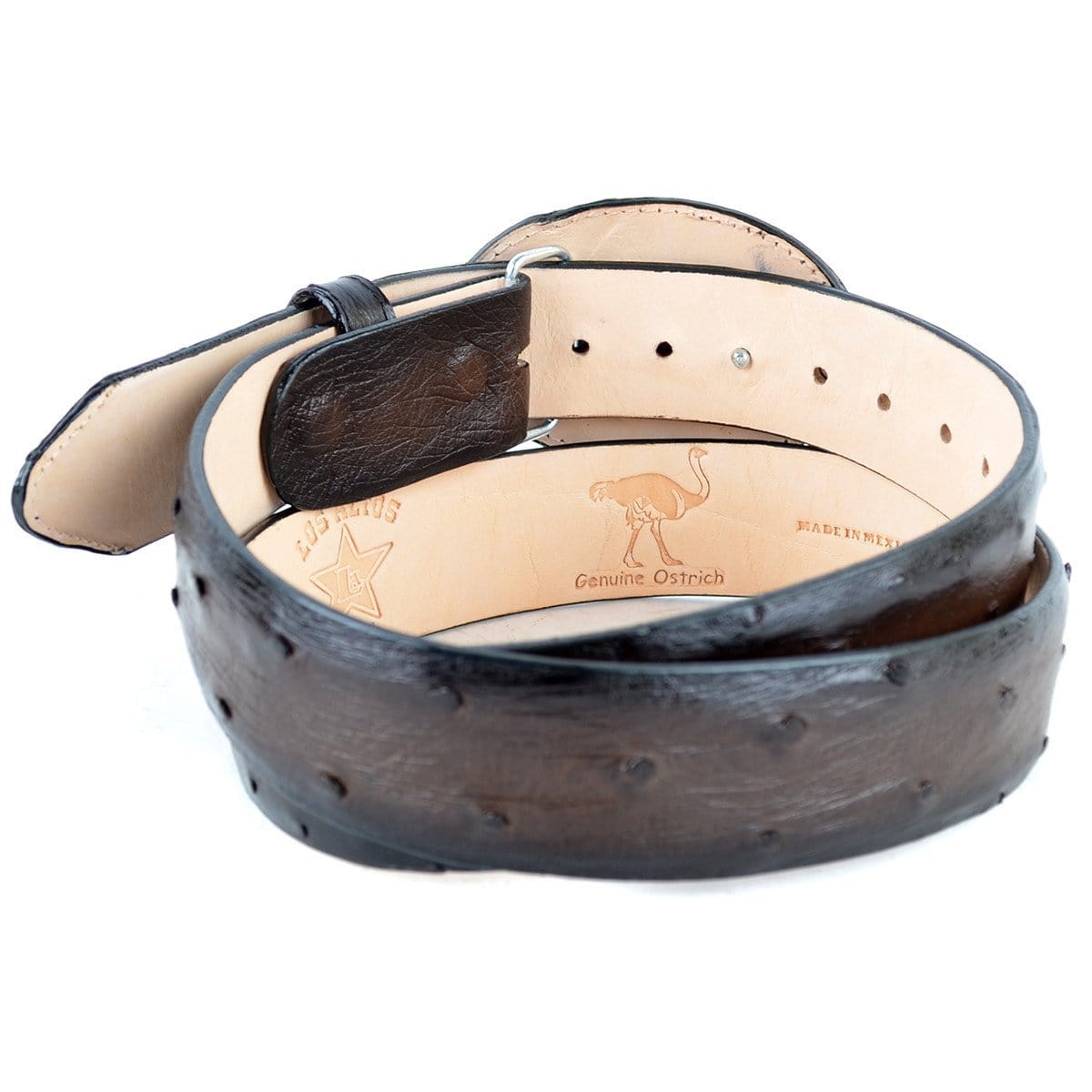 Men's Los altos Ostrich Cowboy Belt C11U0316 - 32