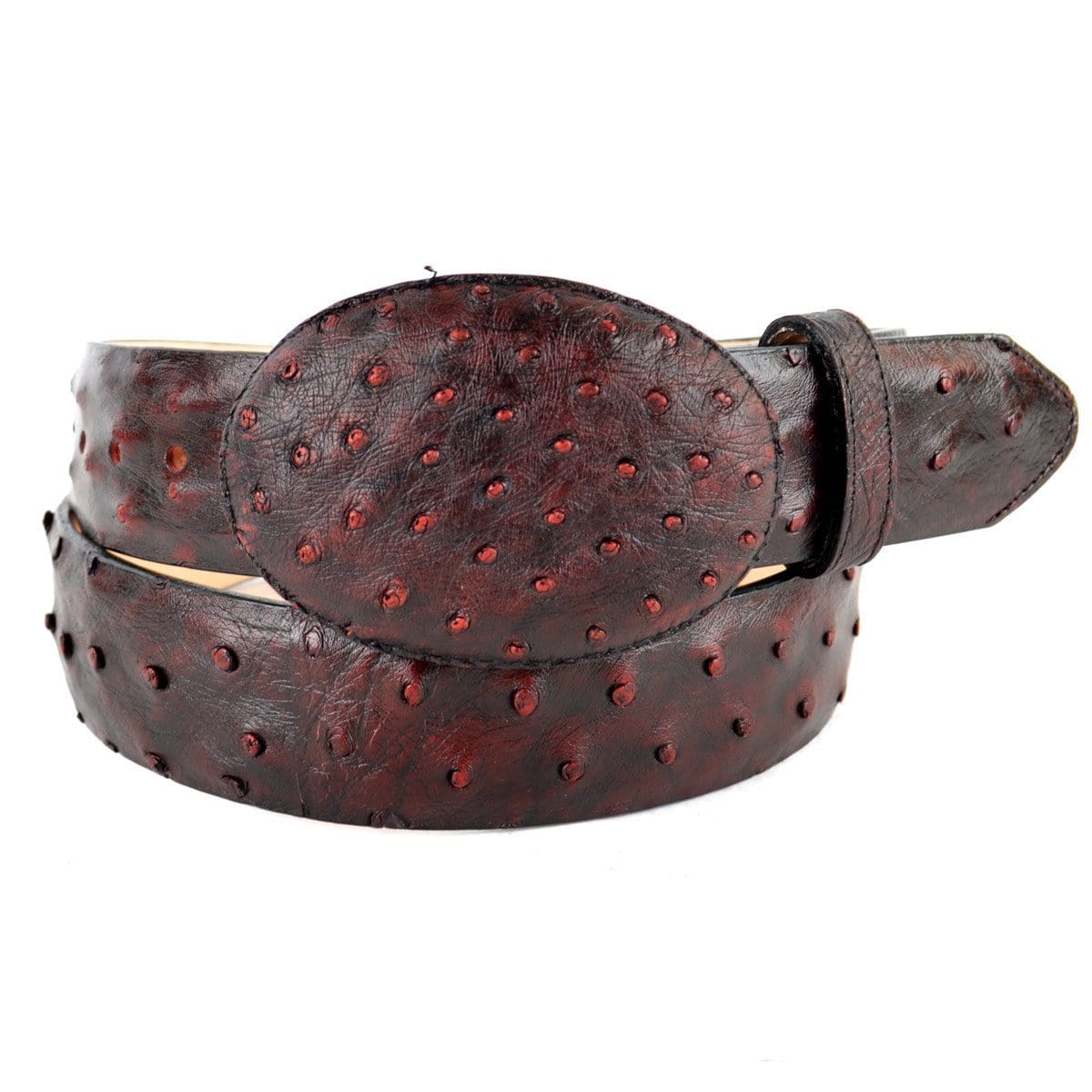 Men's Los altos Ostrich Cowboy Belt C11U0318 - 32