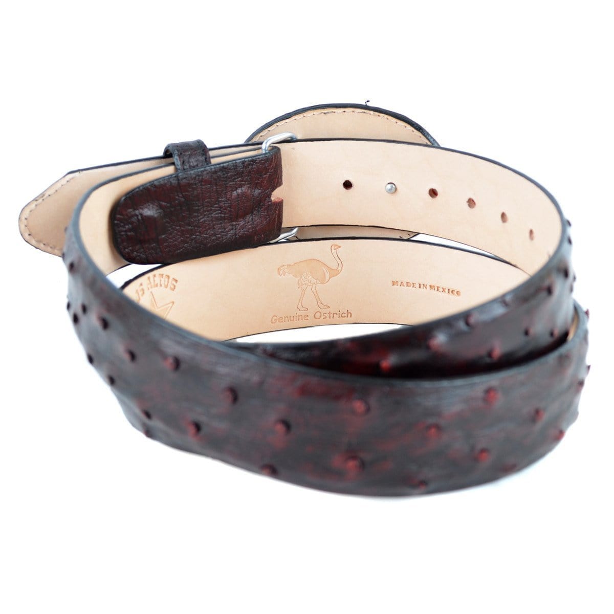 Men's Los altos Ostrich Cowboy Belt C11U0318 - 32