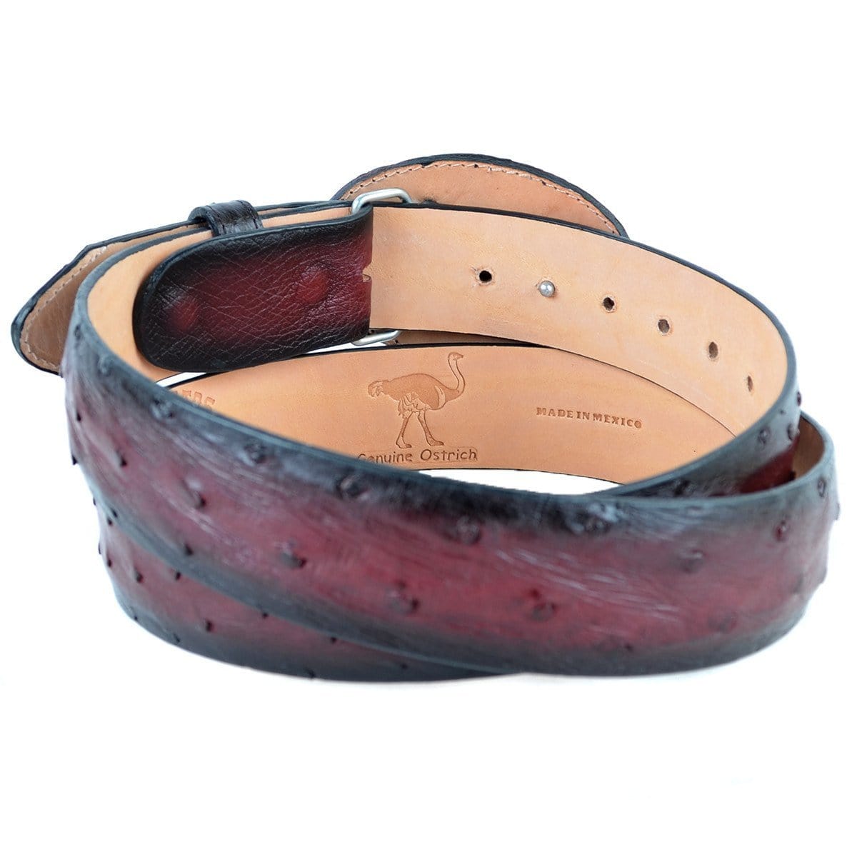 Men's Los altos Ostrich Cowboy Belt C11U0343 - 32