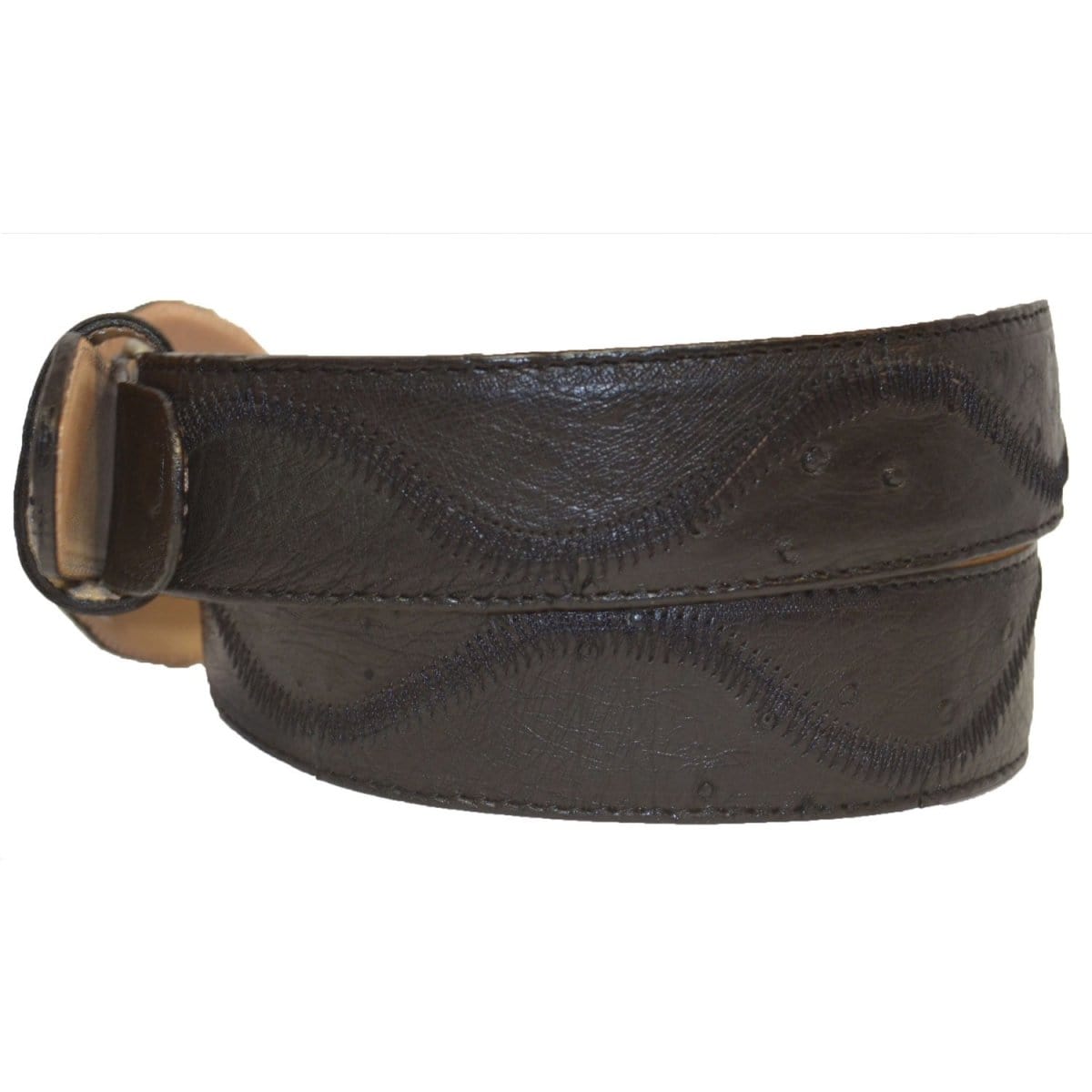 Men's Los altos Ostrich-Zig Zag Cowboy Belt C11U1505 - 32