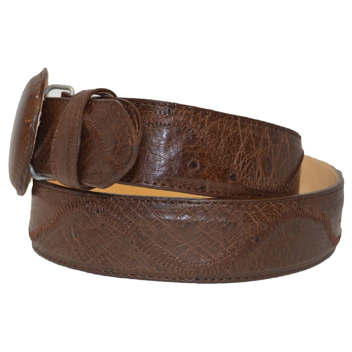 Men's Los altos Ostrich-Zig Zag Cowboy Belt C11U1507 - 32