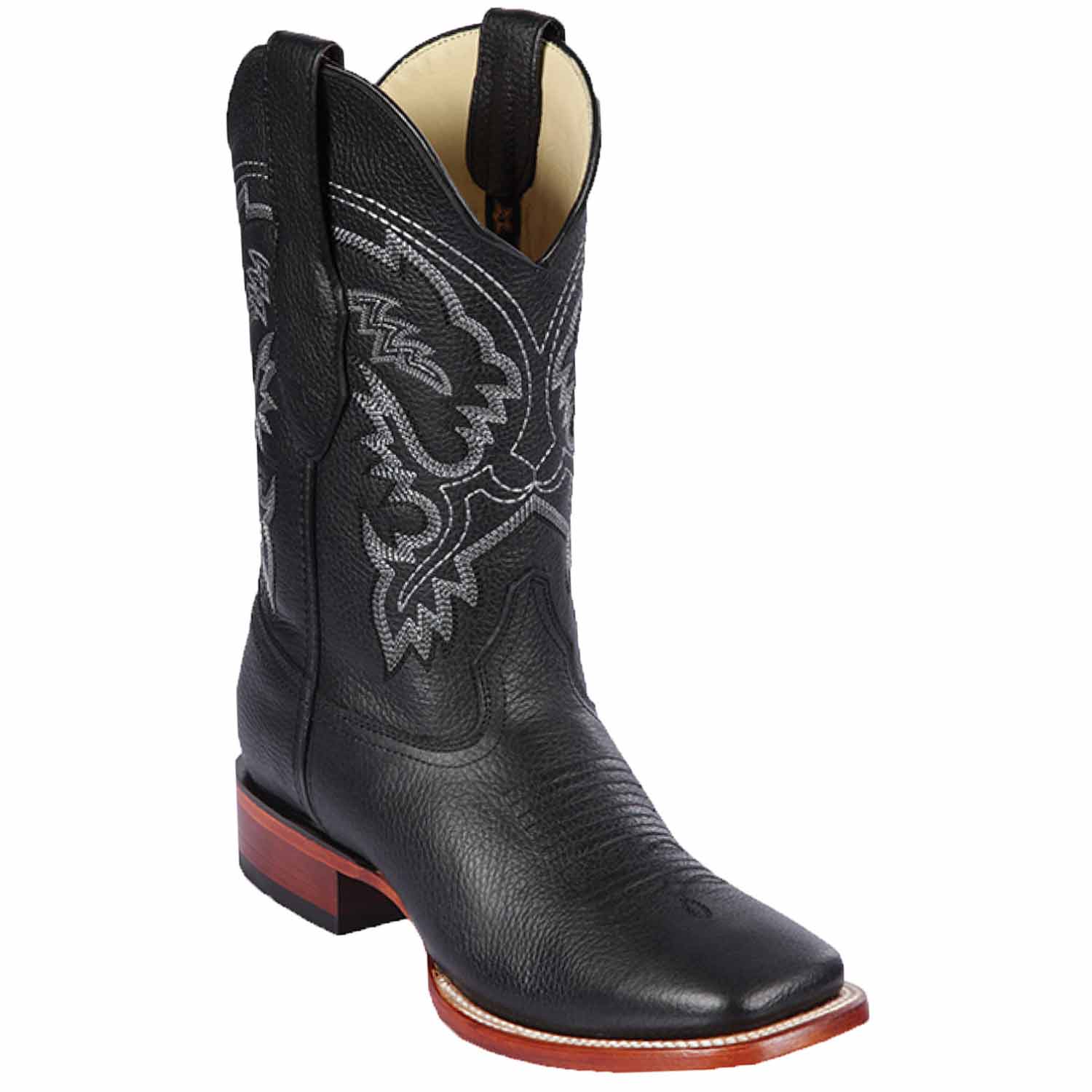 Los Altos Genuine Leather Wide Square Toe Boot 82227 - 6