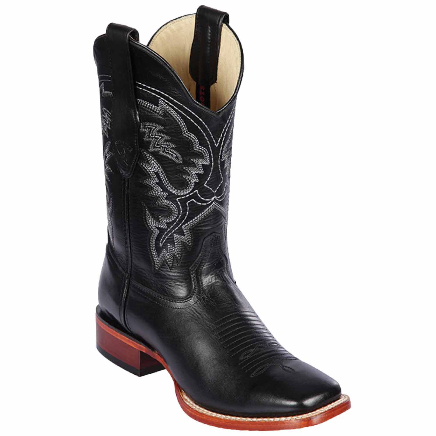 Los Altos Genuine Leather Wide Square Toe Boot 82238 - 6