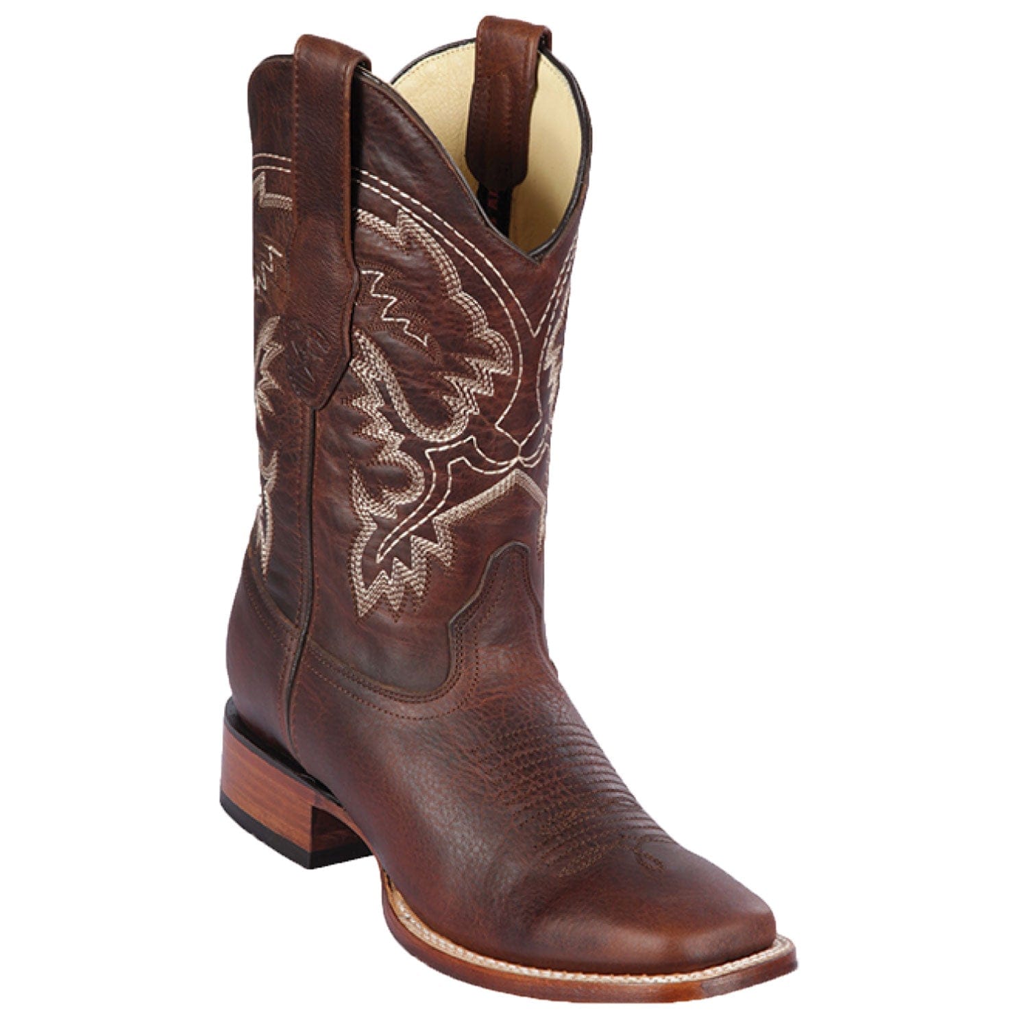 Los Altos Genuine Leather Wide Square Toe Boot 8229940 - 6