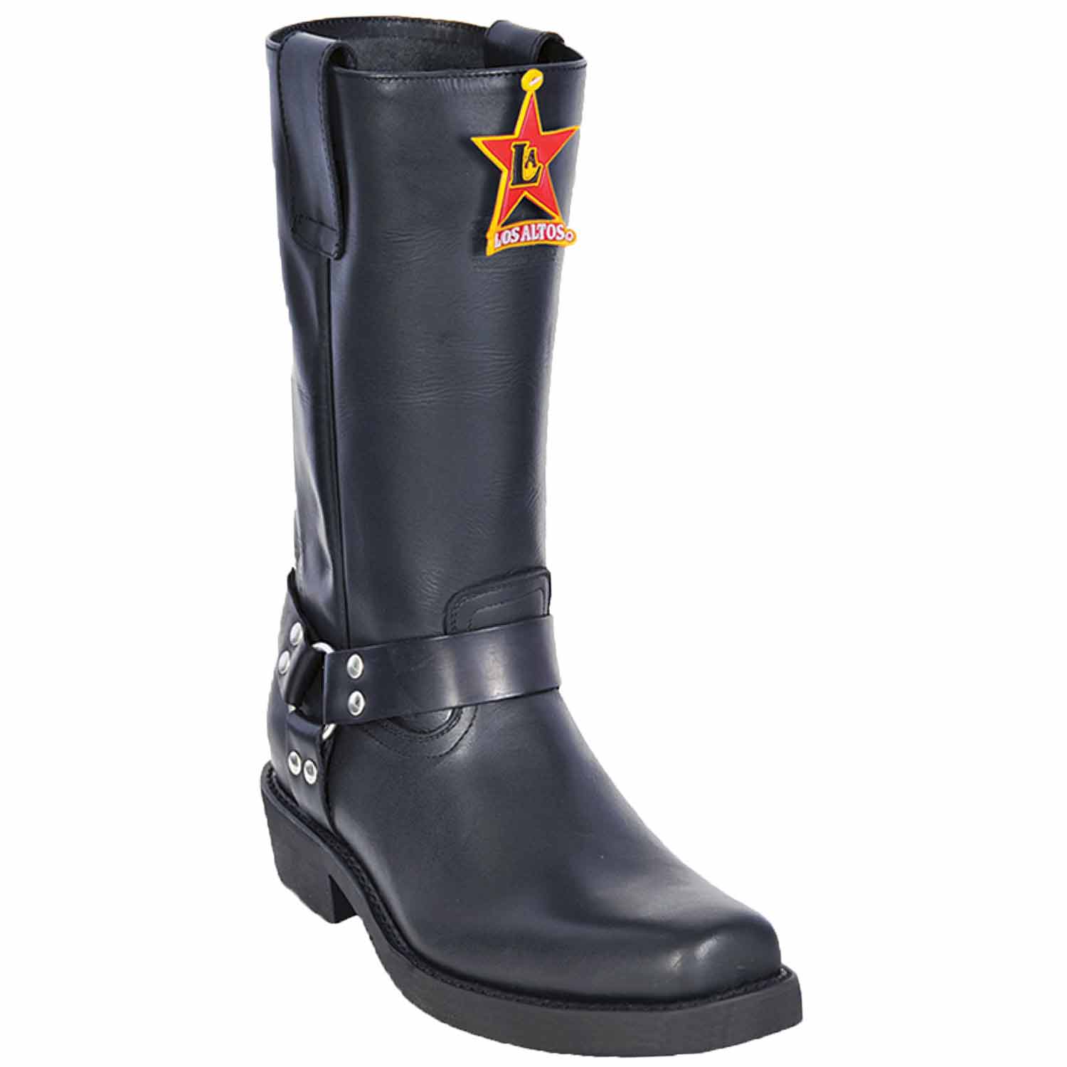 Men's Los Altos Genuine Leather Biker Boots 55P54 - 6