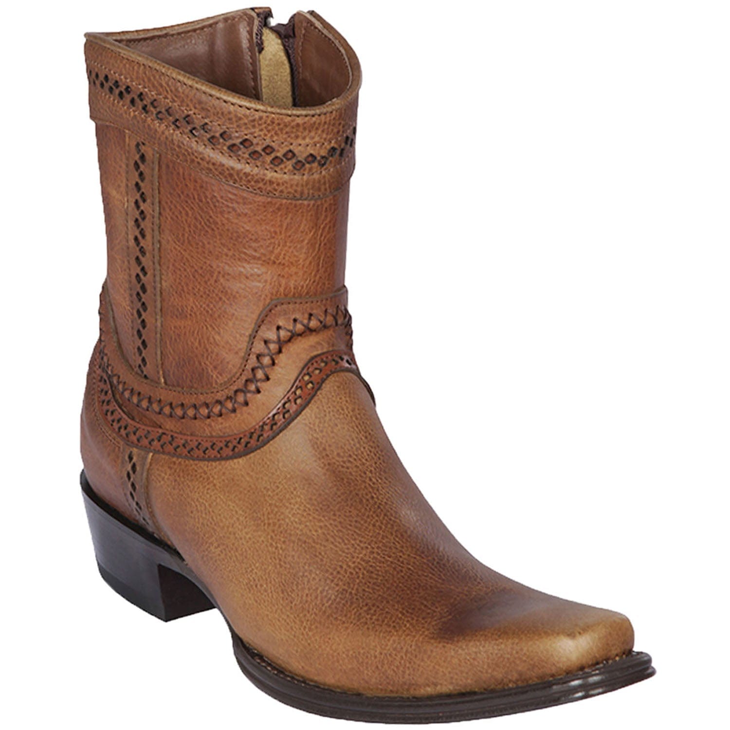 Men's Los Altos Genuine Leather European Toe Short Boots 76B99 - 6